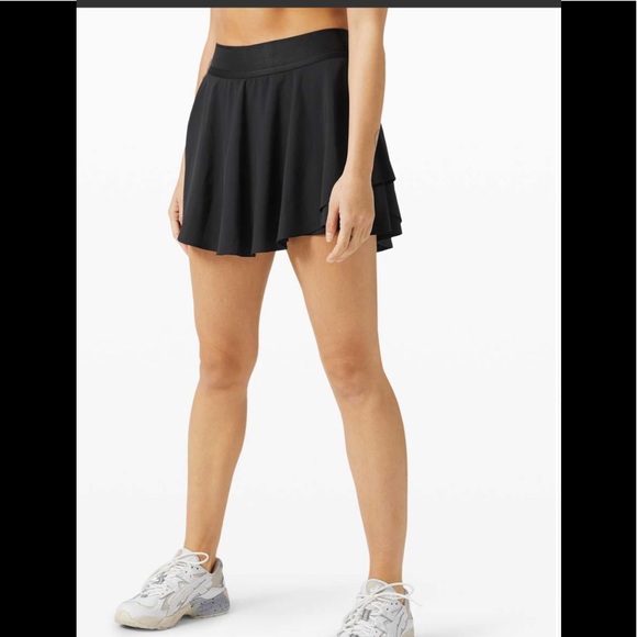 🎁Tall Lululemon High Rise Court Rival Skirt-Black - Picture 8 of 16